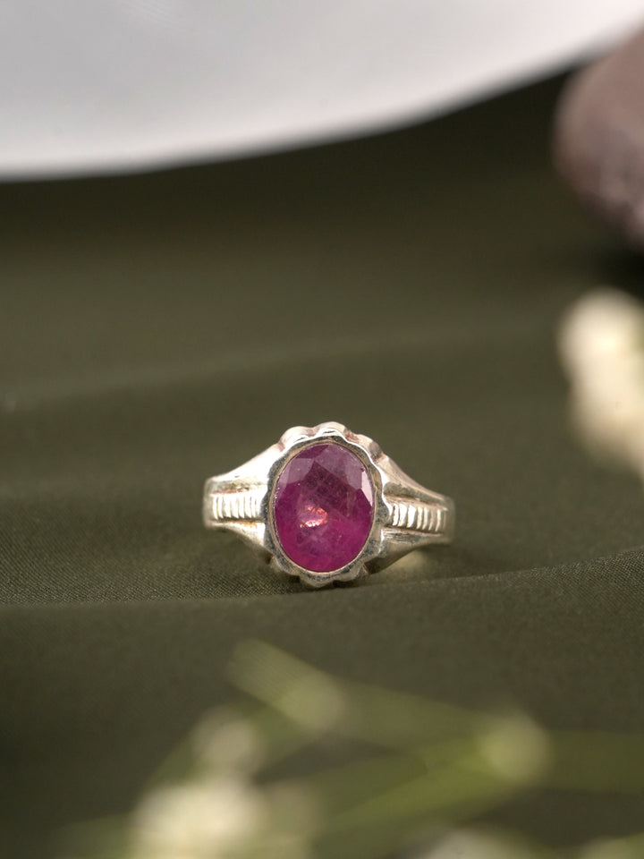 The Elegance of Ruby Gemstone Silver Ring