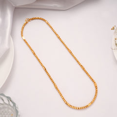 Bold Textured Design Golden Chain
