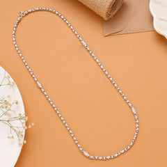 Modern Men’s Silver Bar Link Chain