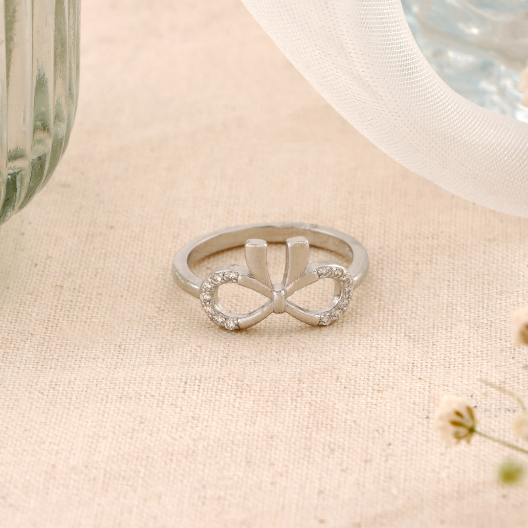 Trendy Infinity & U-Shape Ring