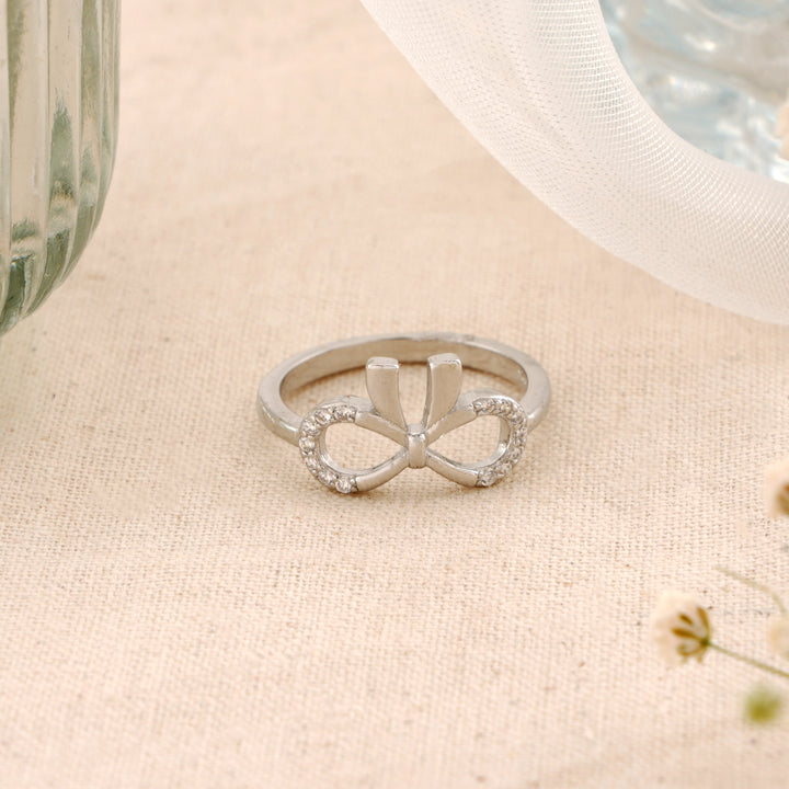 Trendy Infinity & U-Shape Ring