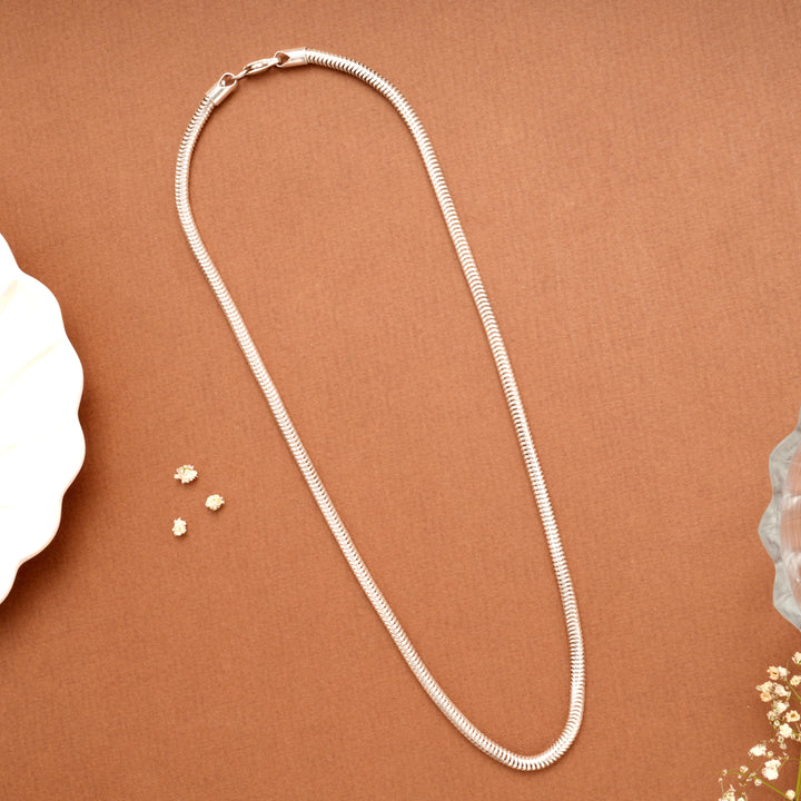 Bold Sleek Rope Silver Men’s Chain