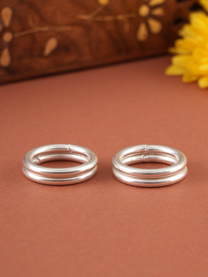 Silver Plain Band Silver Metti