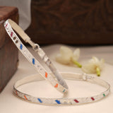 Heritage Inspired Silver Valaikappu Bangle