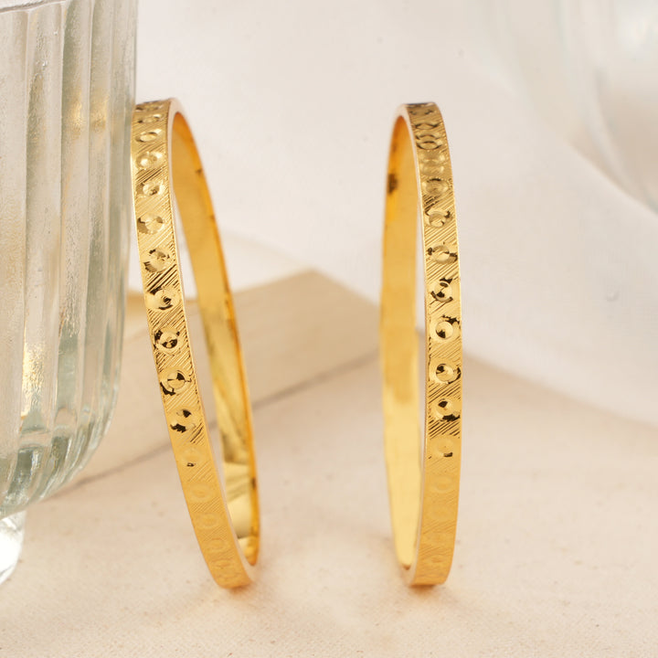 Starry Glow Silver Gold Plated Baby Bangle