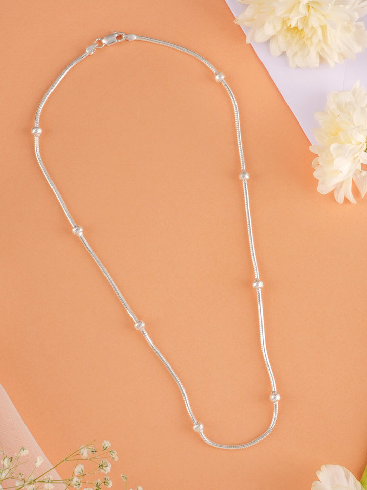 Shimmering Balls Silver Chain