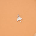 Cute Crystal Umbrella Silver Pendant