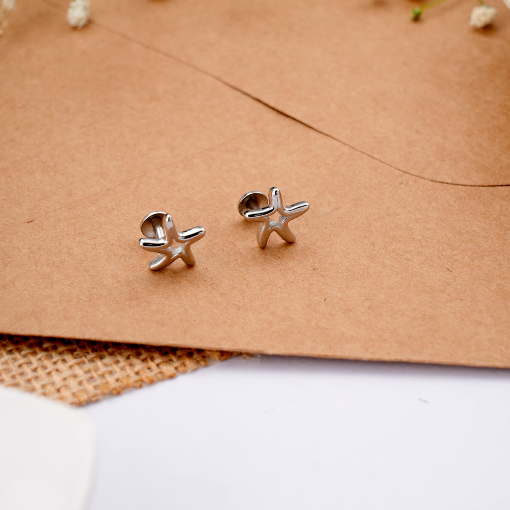 Sparkling Star Silver Stud