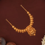 Divine Lakshmi Temple with Gold Drop Necklace