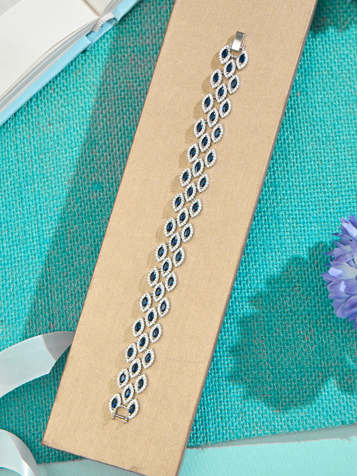 Sapphire Sparkle Marquise Bracelet