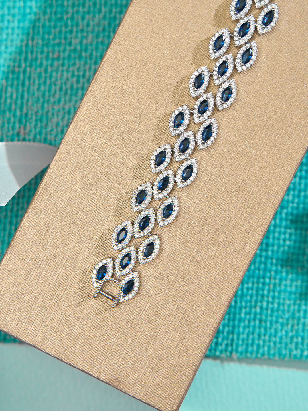 Sapphire Sparkle Marquise Bracelet
