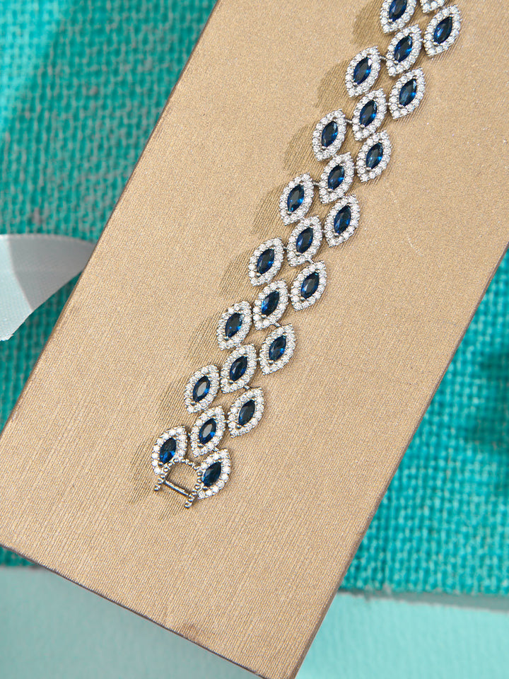 Sapphire Sparkle Marquise Bracelet