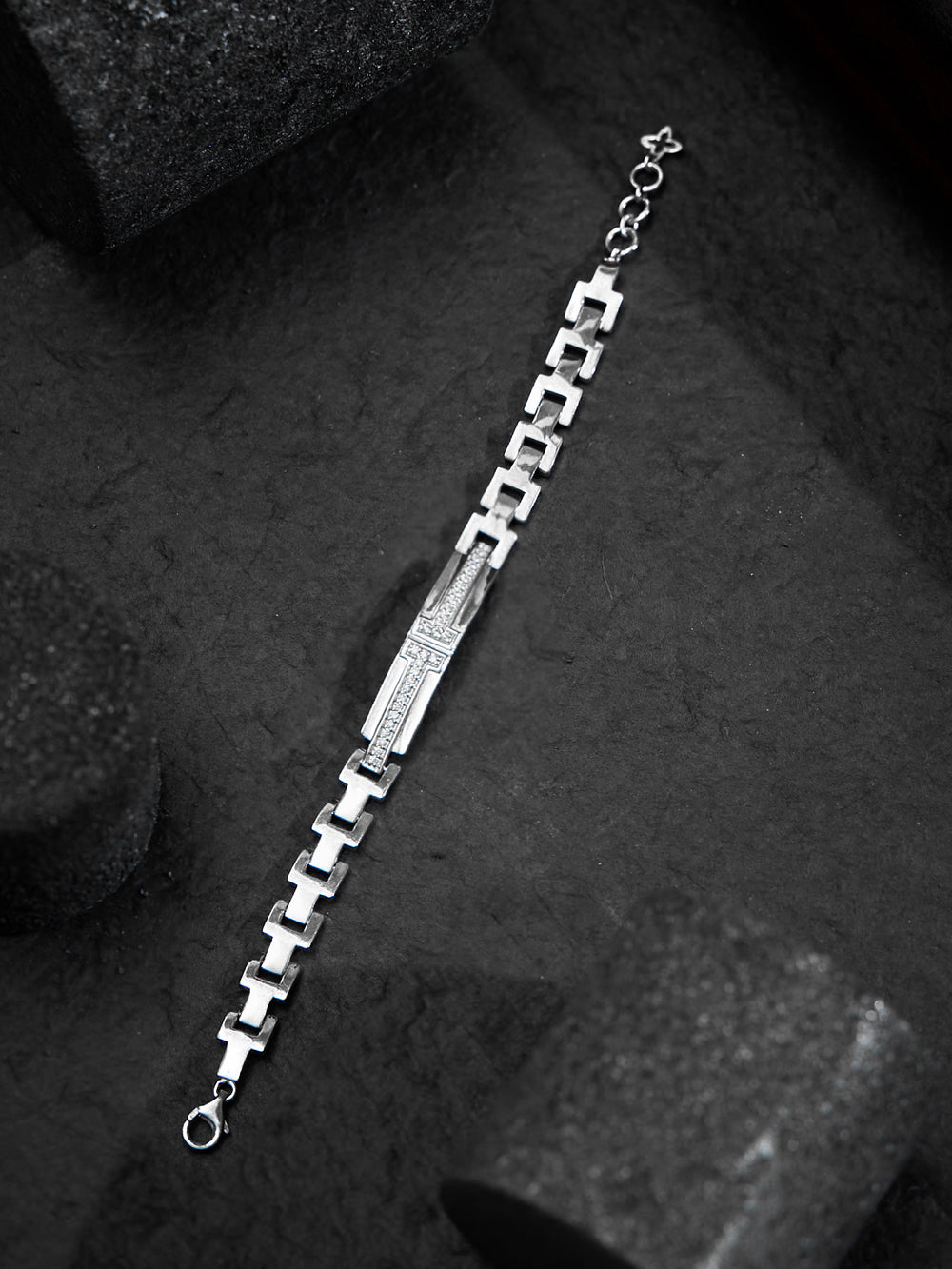 Chrome Line Band Bracelet