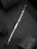 Chrome Line Band Bracelet