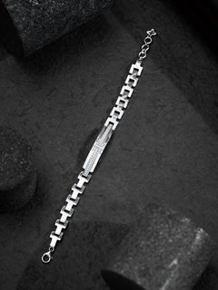 Chrome Line Band Bracelet