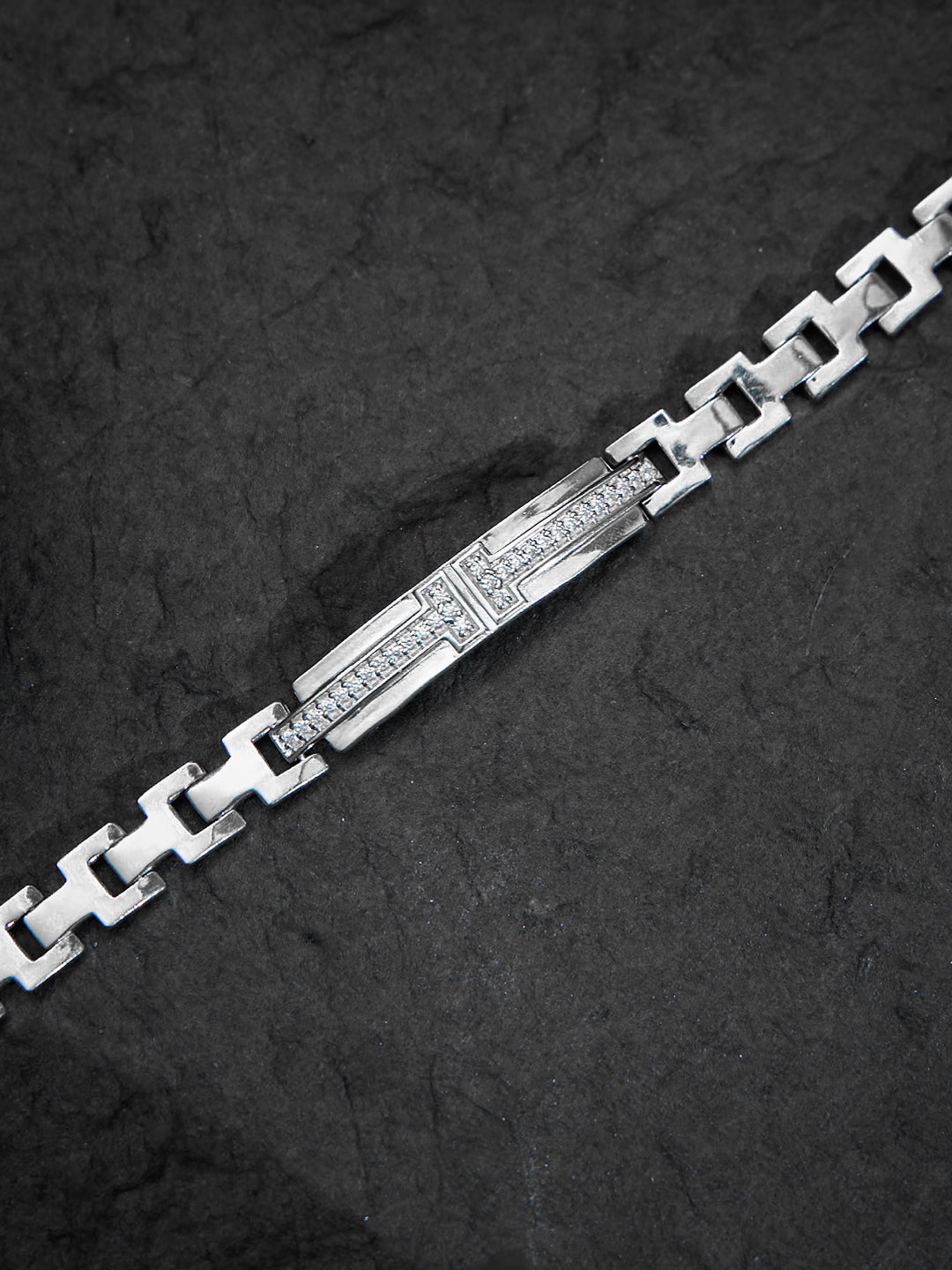 Chrome Line Band Bracelet