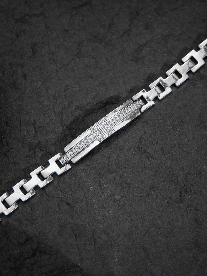 Chrome Line Band Bracelet