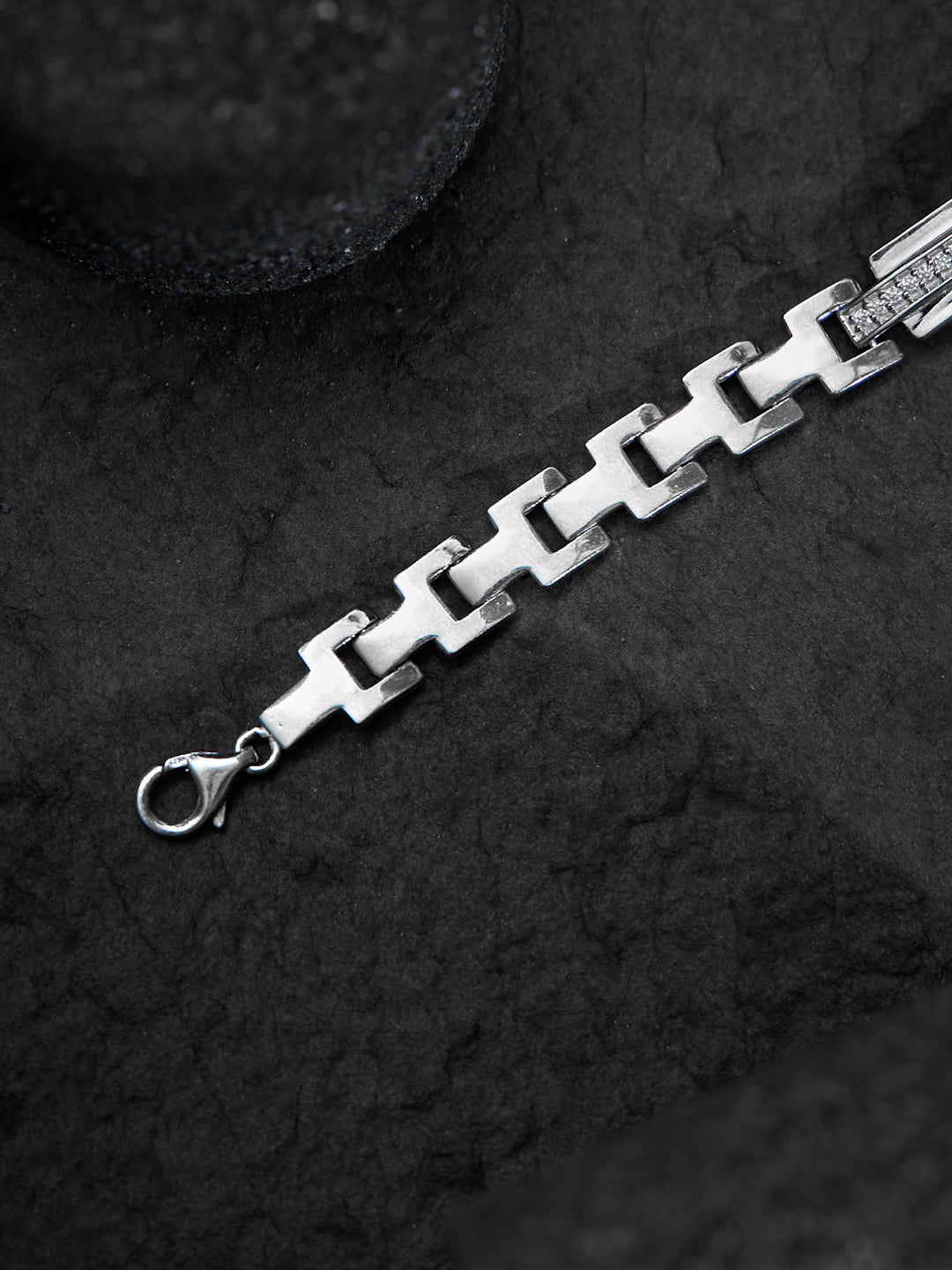 Chrome Line Band Bracelet