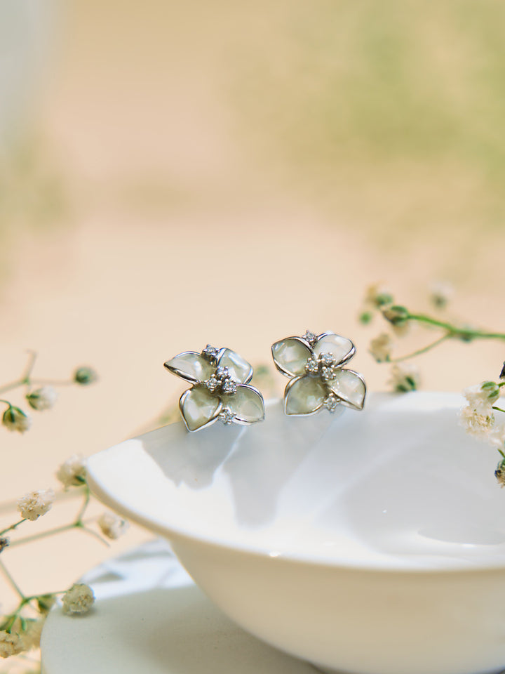 Radiant Mother of Blossom Earrings