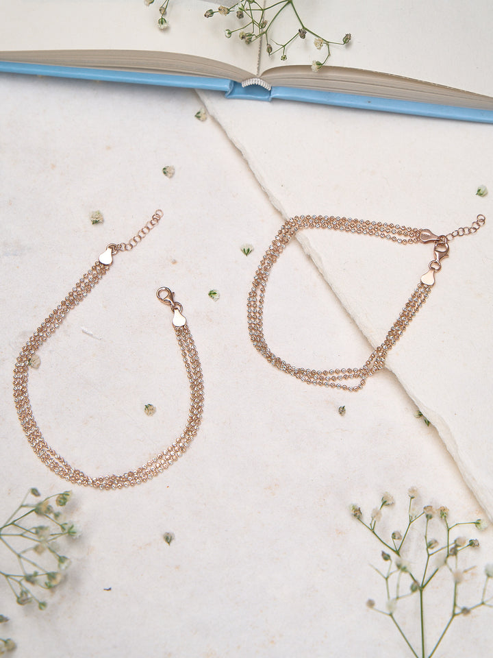 Blush Bloom Link Anklet