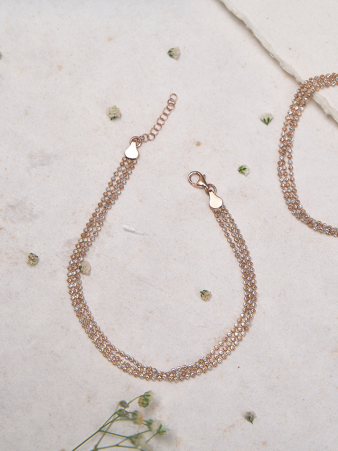 Blush Bloom Link Anklet