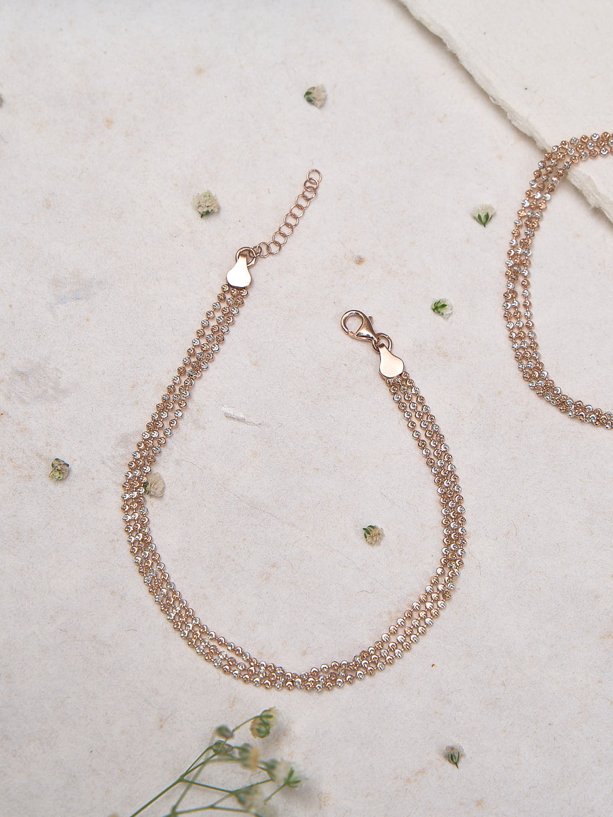 Blush Bloom Link Anklet