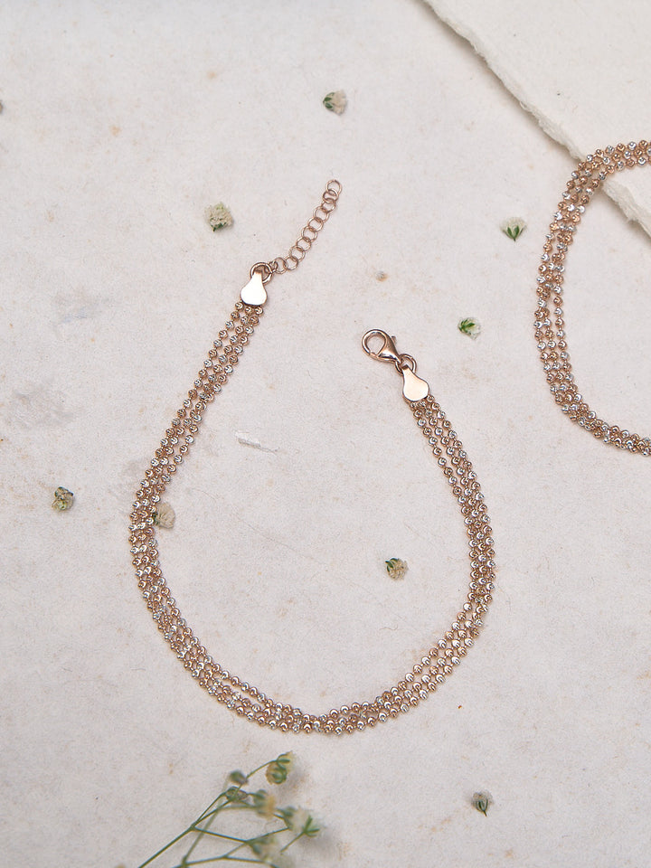 Blush Bloom Link Anklet