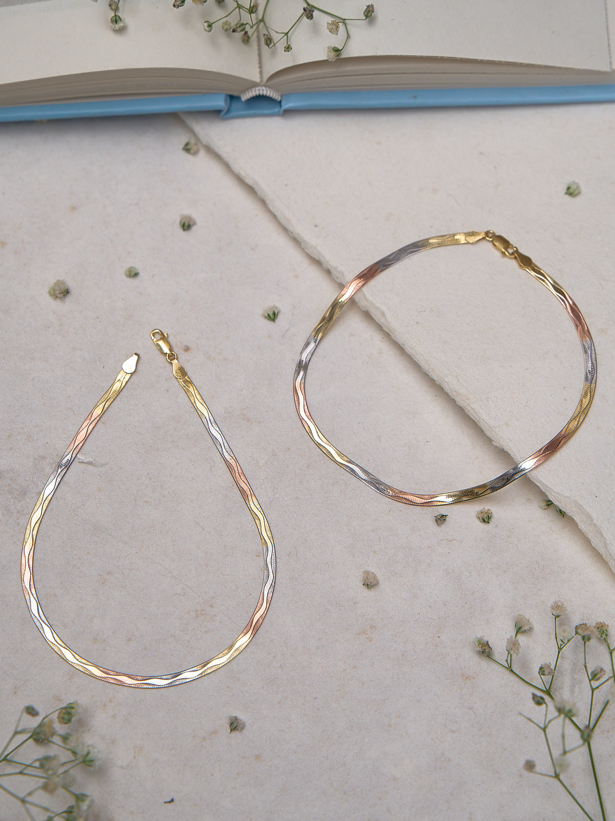 Moonbeam Rosé Drop Anklet
