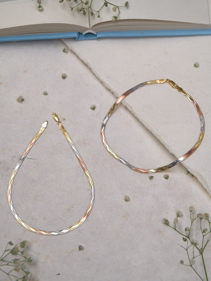 Moonbeam Rosé Drop Anklet