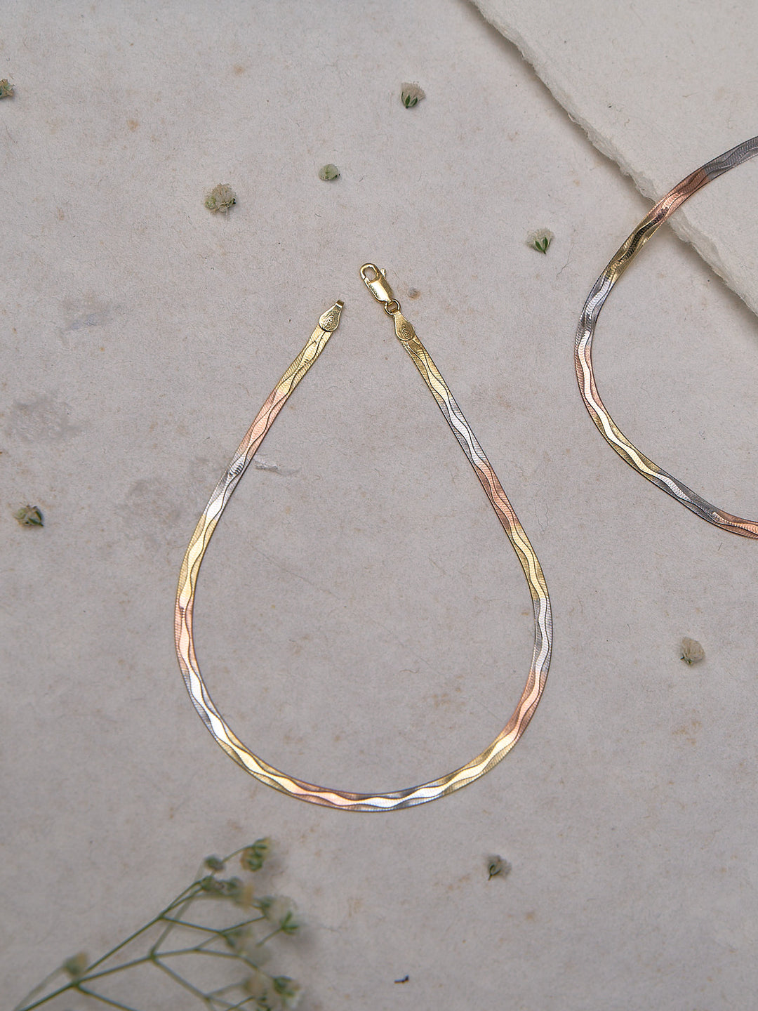 Moonbeam Rosé Drop Anklet