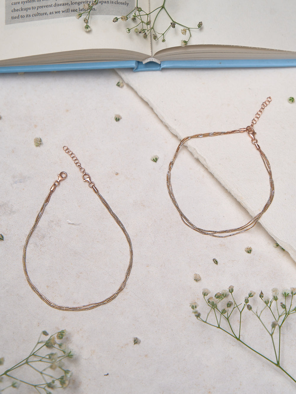 Twinkling Rose Halo Anklet