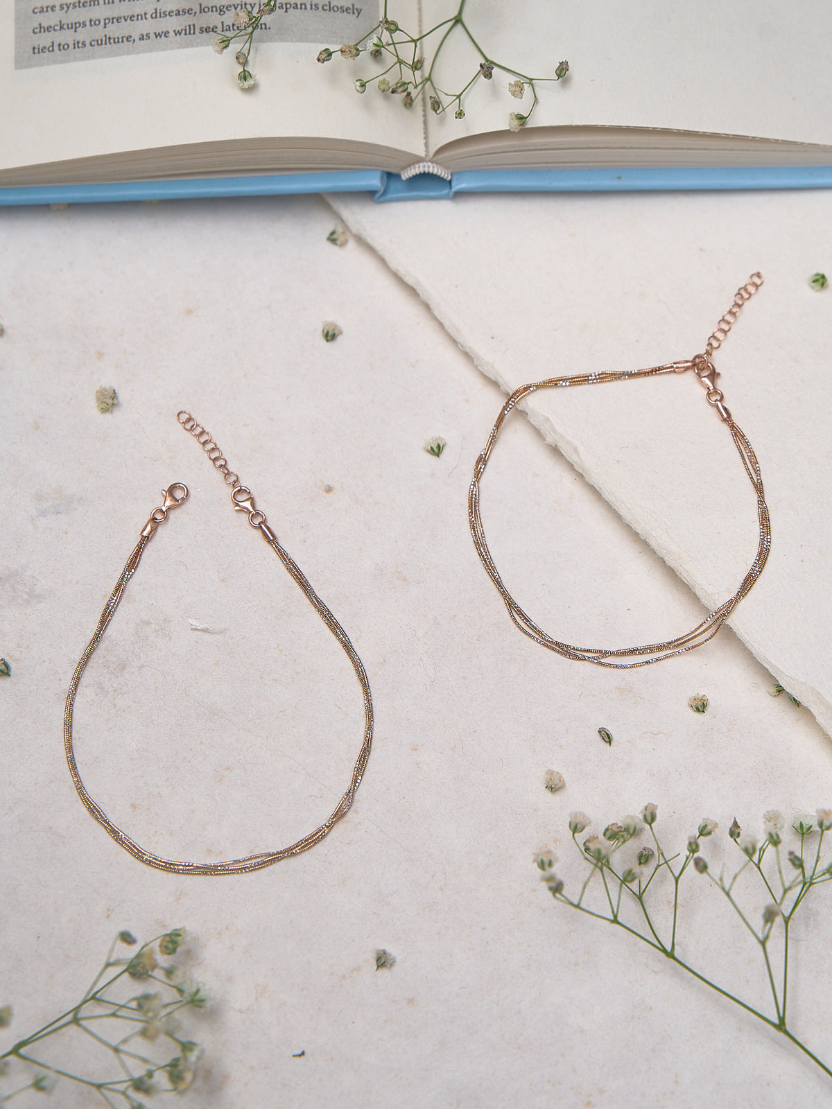 Twinkling Rose Halo Anklet