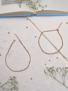 Twinkling Rose Halo Anklet