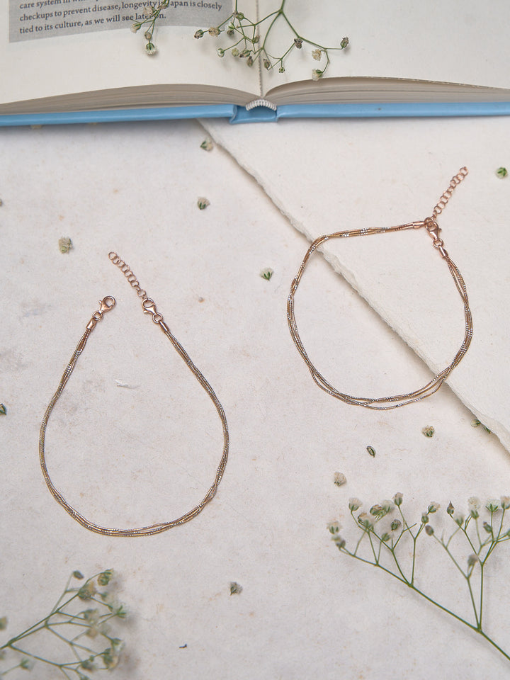 Twinkling Rose Halo Anklet