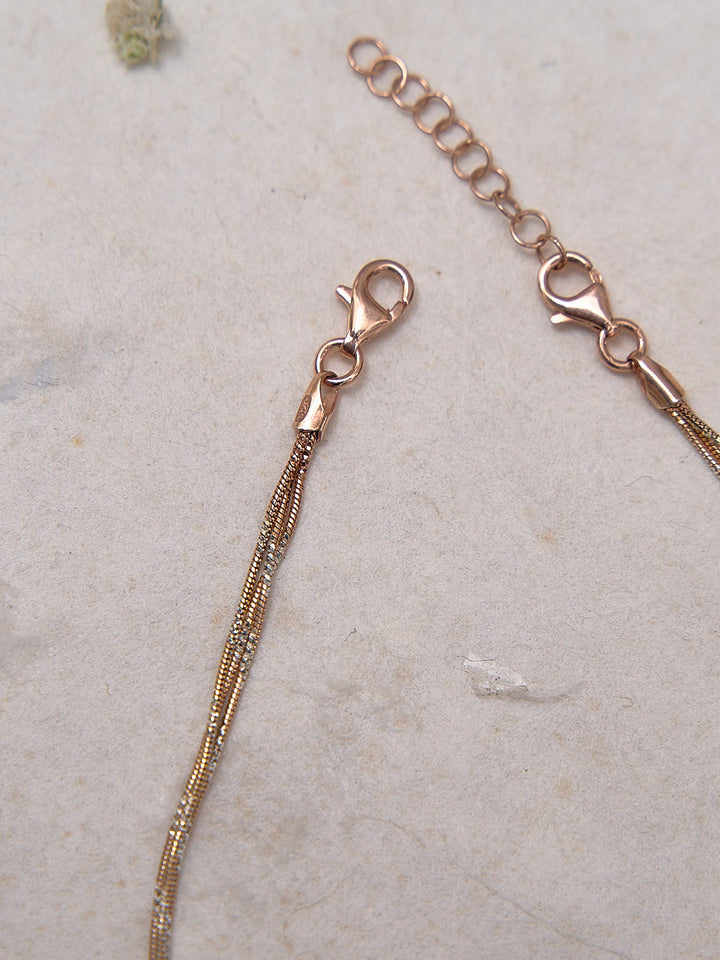 Twinkling Rose Halo Anklet