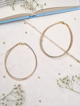 Golden Rose Twist Anklet