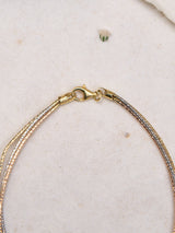 Golden Rose Twist Anklet