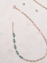 Rose Curve Minimalist Anklet