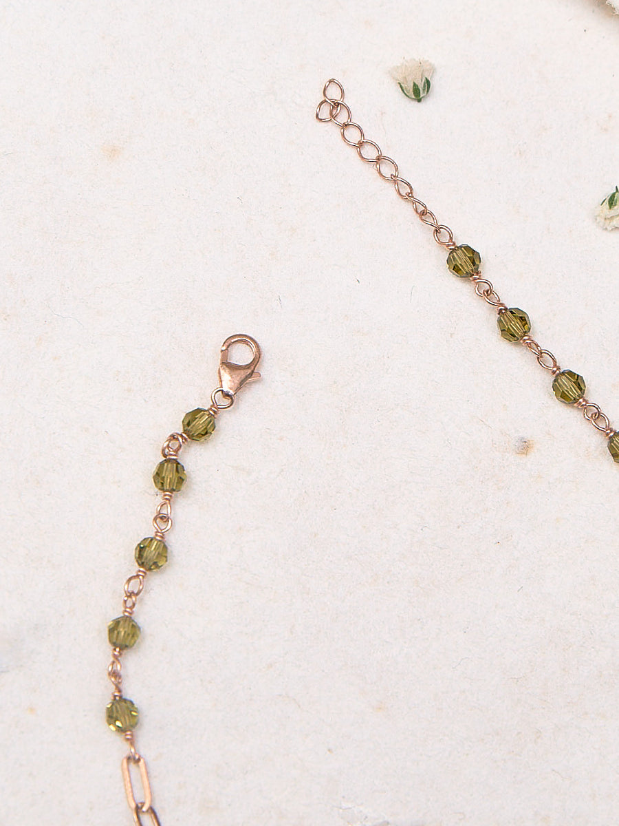 Rose Lace Petal Charm Anklet