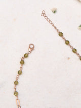 Rose Lace Petal Charm Anklet