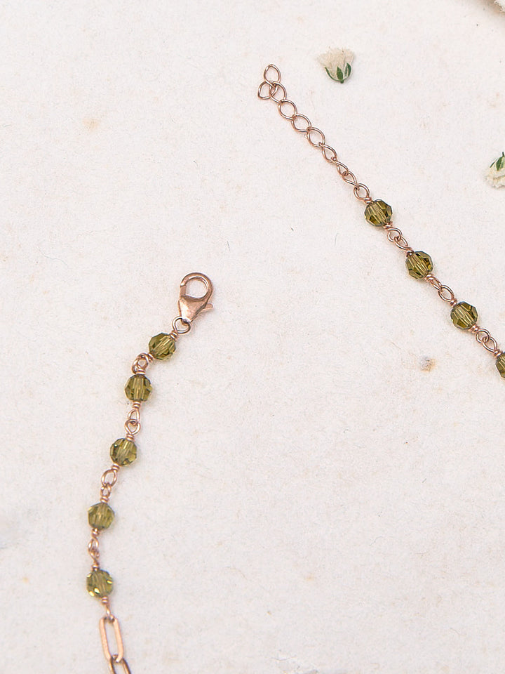 Rose Lace Petal Charm Anklet