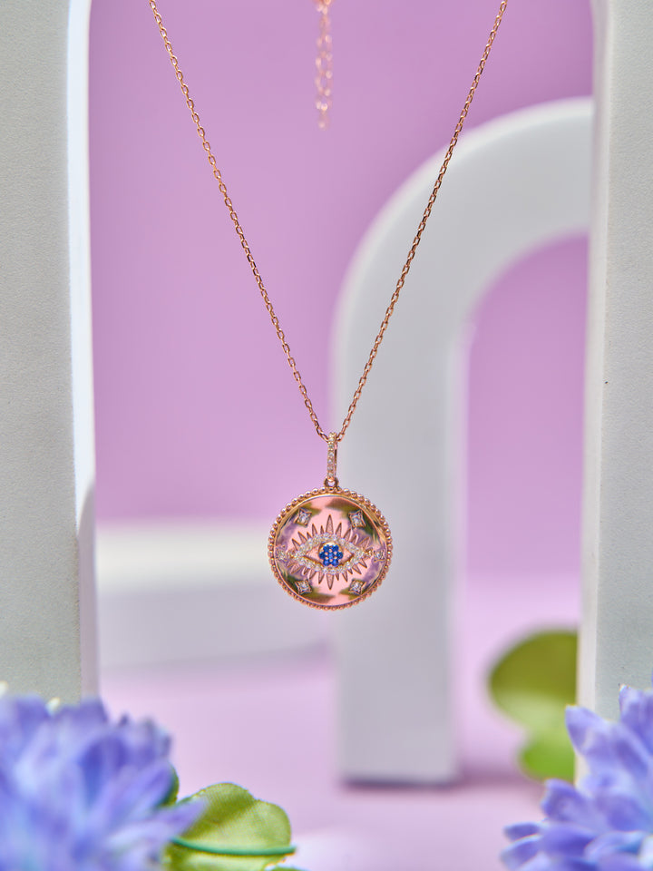 Rose Vibe Evil Eye Chain