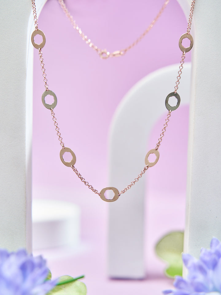 Rose Gold Blush Bloom Trail Chain