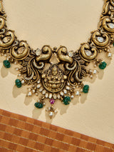 Heritage Emerald Lakshmi Necklace