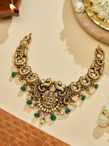 Heritage Emerald Lakshmi Necklace