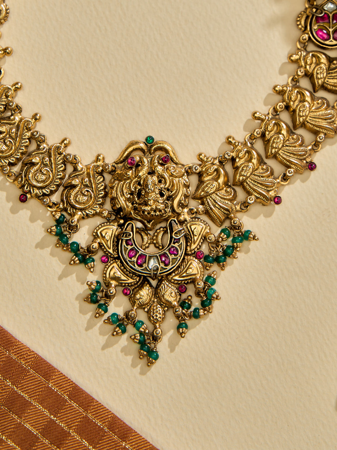 Antique Lakshmi Temple Heritage Necklace