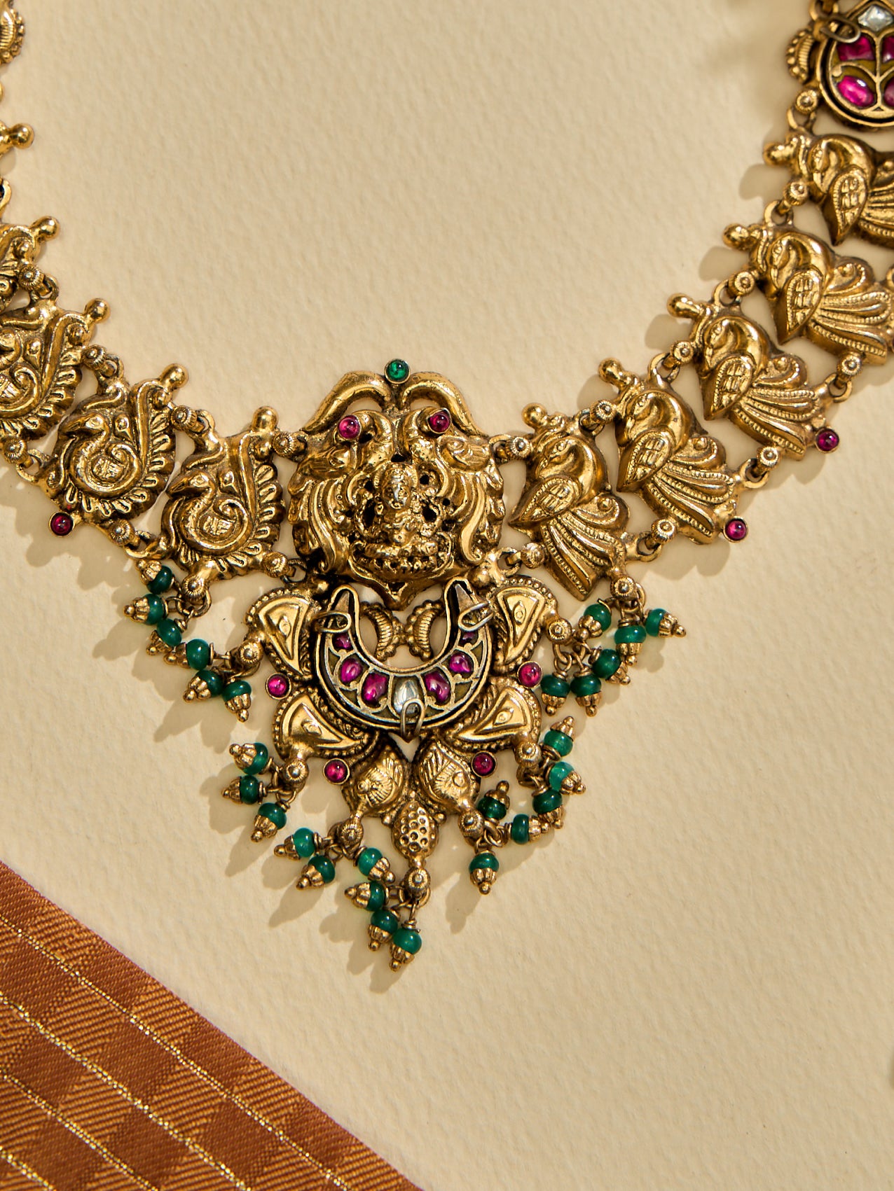 Antique Lakshmi Temple Heritage Necklace