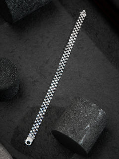 Boldedge Checkered Link Bracelet