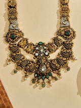 Antique Lakshmi Emerald Temple Haram