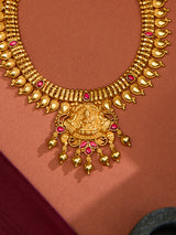 Lakshmi Mango Ruby Necklace